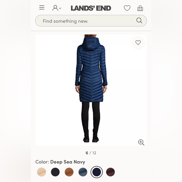 Lands End women’s Wanderweight Down Coat. Size XS (2/4) - Picture 3 of 10